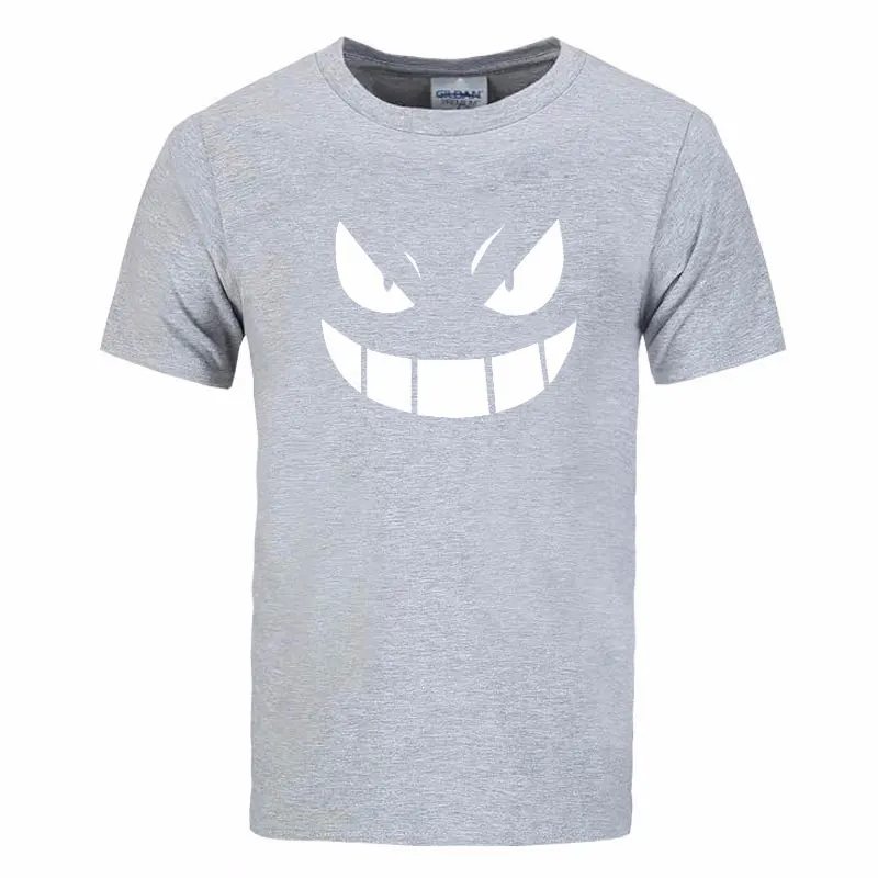 Летняя уличная футболка с покемоном ММА Pocket Monster, мужская повседневная футболка в стиле хип-хоп с коротким рукавом, мужские футболки с персонажами из аниме Gengar