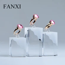 Best Offers FANXI Free Shipping Elegant Ring Stands Sets Transparent Matte Acrylic Jewelry Display Set with 3 Ring Holders Shop Exhibitor Best Offers FANXI Free Shipping Elegant Ring Stands Sets Transparent Matte Acrylic Jewelry Display Set with 3 Ring Holders Shop Exhibitor