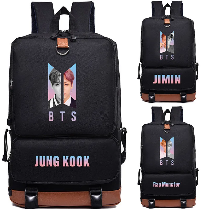 

Youpop KPOP Bangtan Boys Album Love Yourself Answer JIMIN RM Photo Nylon School Bags Jewelry Admission Package Cosmetic B026