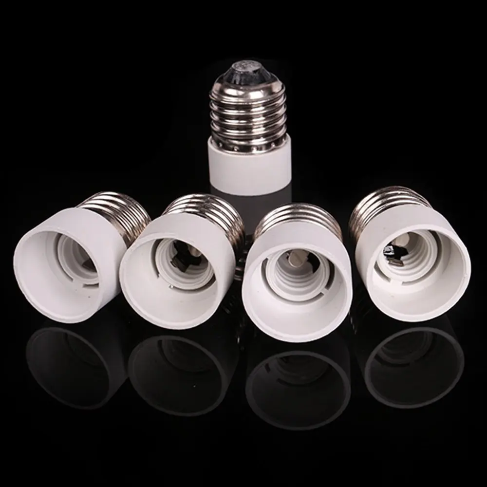 Fireproof E27 to E14 LED Light Lamp Bulb Adapter Holder CFL Halogen