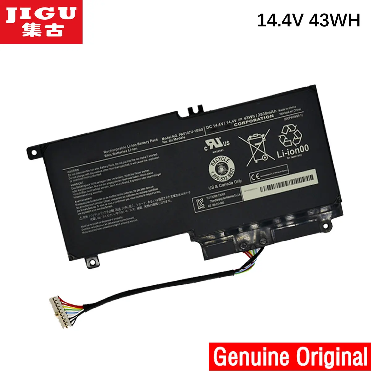 Оригинальный аккумулятор JIGU 14 4 В для Toshiba L45 L45D L50 S55 P55 L55t P50 с гарантией 1 год|battery for