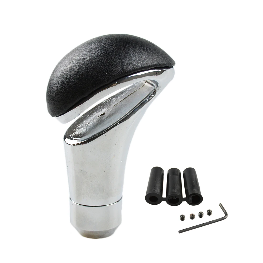 Universal Aluminum and Leather Auto Gearstick Gear Shift Knob Car