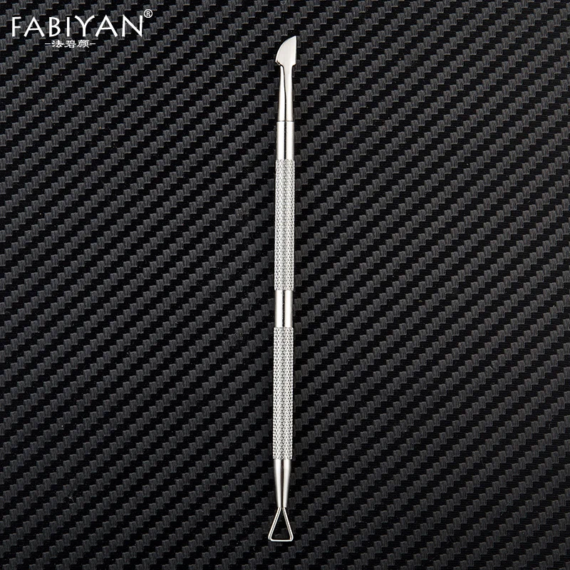 

Stainless Steel Triangle Stick Rod Nail Art Polish UV Gel Remover Grinding Dead Skin Cuticle Pusher Cleaner Manicure Tool 2 Way