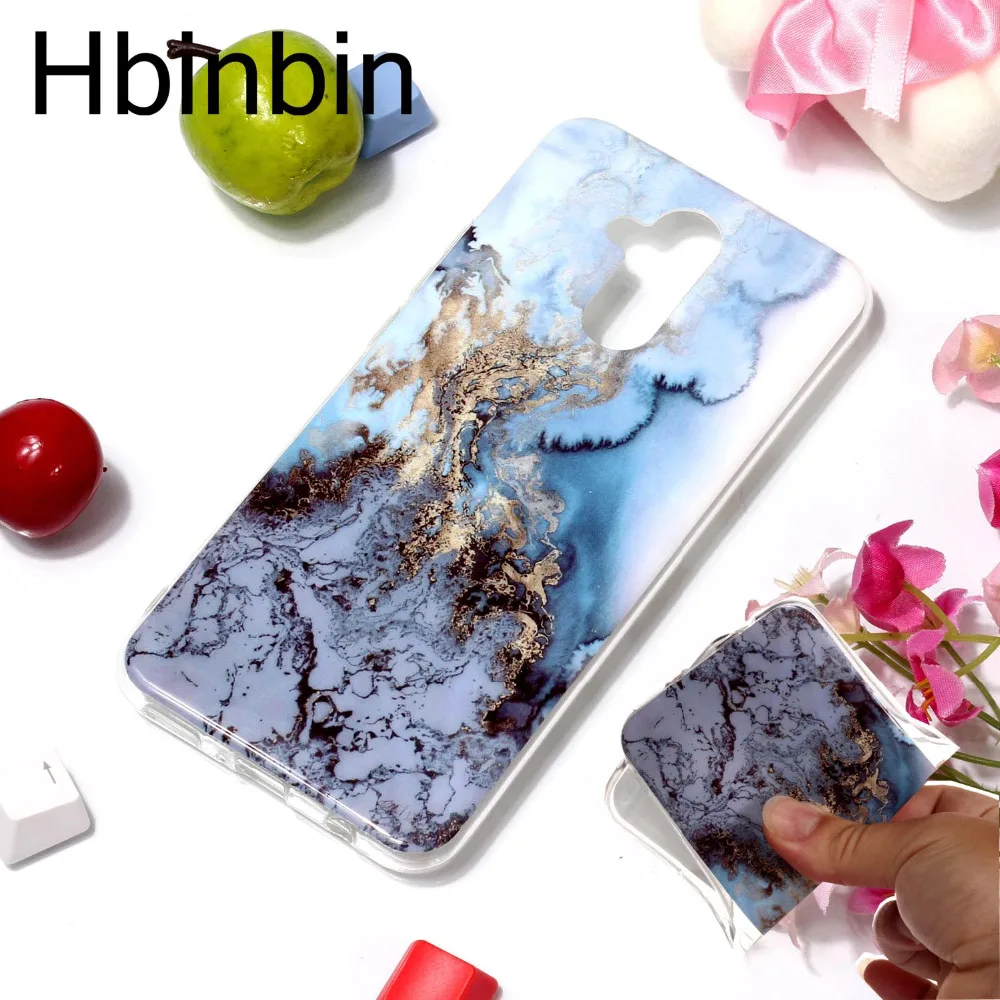 Hbinbin для CoqueFor huawei Коврики 20 Lite случае Роскошные Мрамор Окрашенные Pattern Телефон
