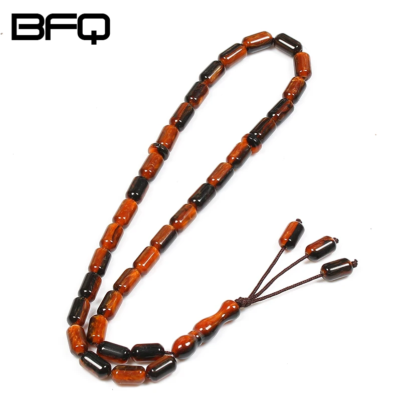 

BFQ Fashion Multi-color Islamic Jewelry Misbaha 33 Muslim Rosary Prayer Beads Tesbih RE-MR009