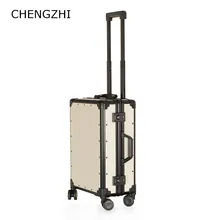 CHENGZHI 2" 24 дюймов высококлассный Дорожный чемодан износостойкий прокатный багажное универсальное колесо алюминиевая рама тележка чехол