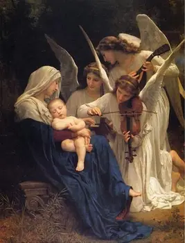 

45-59-Needlework Crafts 14CT unprinted embroidery French DMC Quality Counted Cross Stitch Kit DIY Oil Painting La Vierge Aux