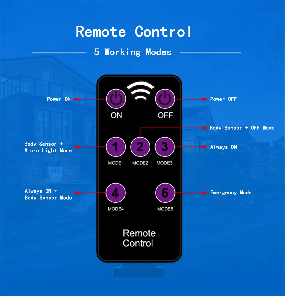 Liga de Alumínio Modos com Controle Parede ao ar Remoto Solar Buitenlamp Jardim Lâmpada Sensor Movimento Livre 70 Led 1100lm 5 10 lâmpada solar sensor movimento led lâmpada parede ao ar livre