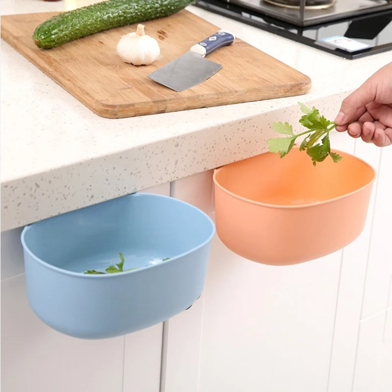 Kitchen Cabinet Storage Rack with Hook Basket Holder for Cleaning Sponge Brush Soap Garbage Home Kitchen Organizer C Kitchen Cabinet Storage Rack with Hook Basket Holder for Cleaning Sponge Brush Soap Garbage Home Kitchen Organizer C