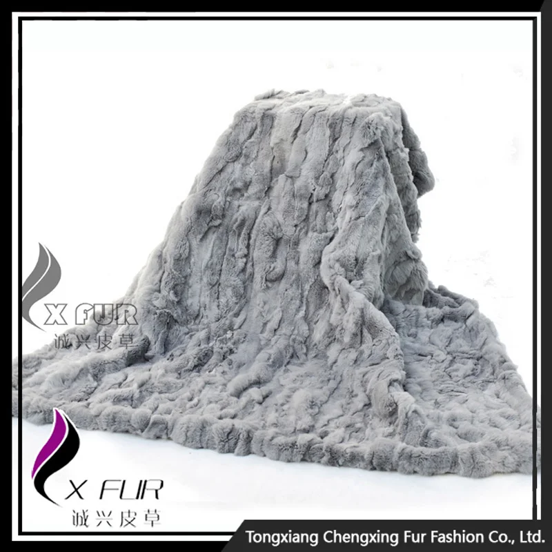 CX D 66A 150x130 см одеяло ручной работы из натурального меха кролика рекс|throw blanket|fur throw