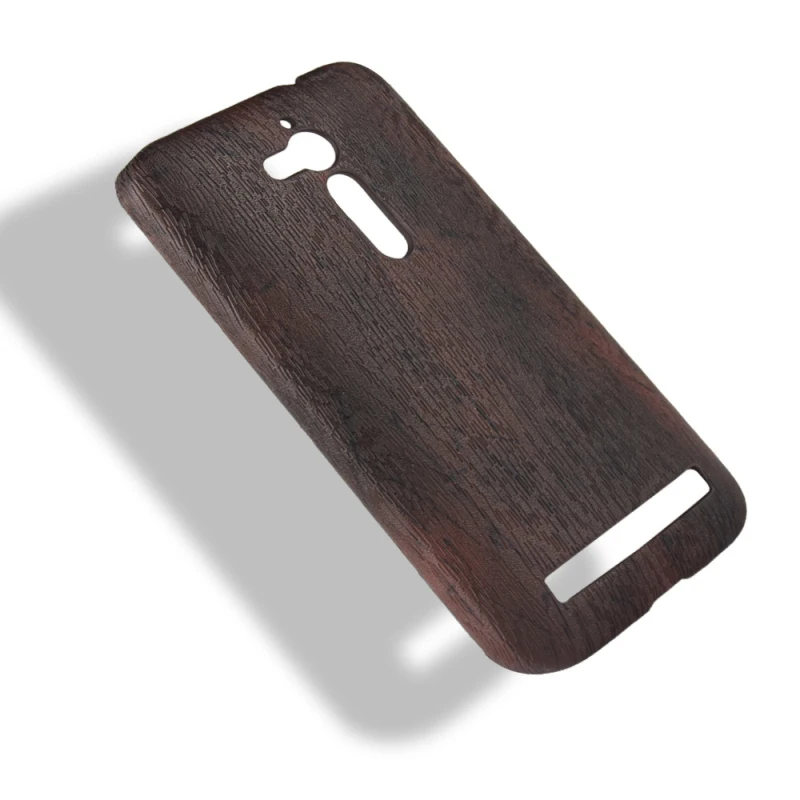 Asus Zenfone Go ZB500KL 5inch Wood grain PU leather +PC case_8