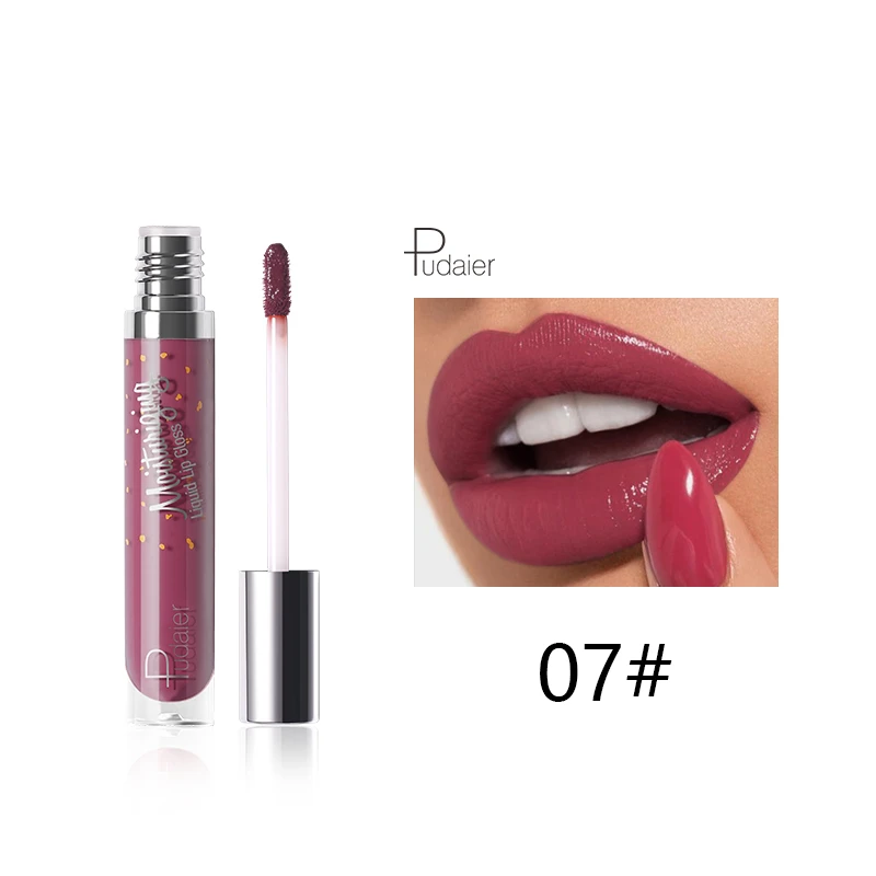 12 Color Liquid Lipstick Matte Makeup Waterproof Red Lip Long Lasting Gloss Mate Black Lip Stick Matte Liquid Lipsticks - Цвет: 07