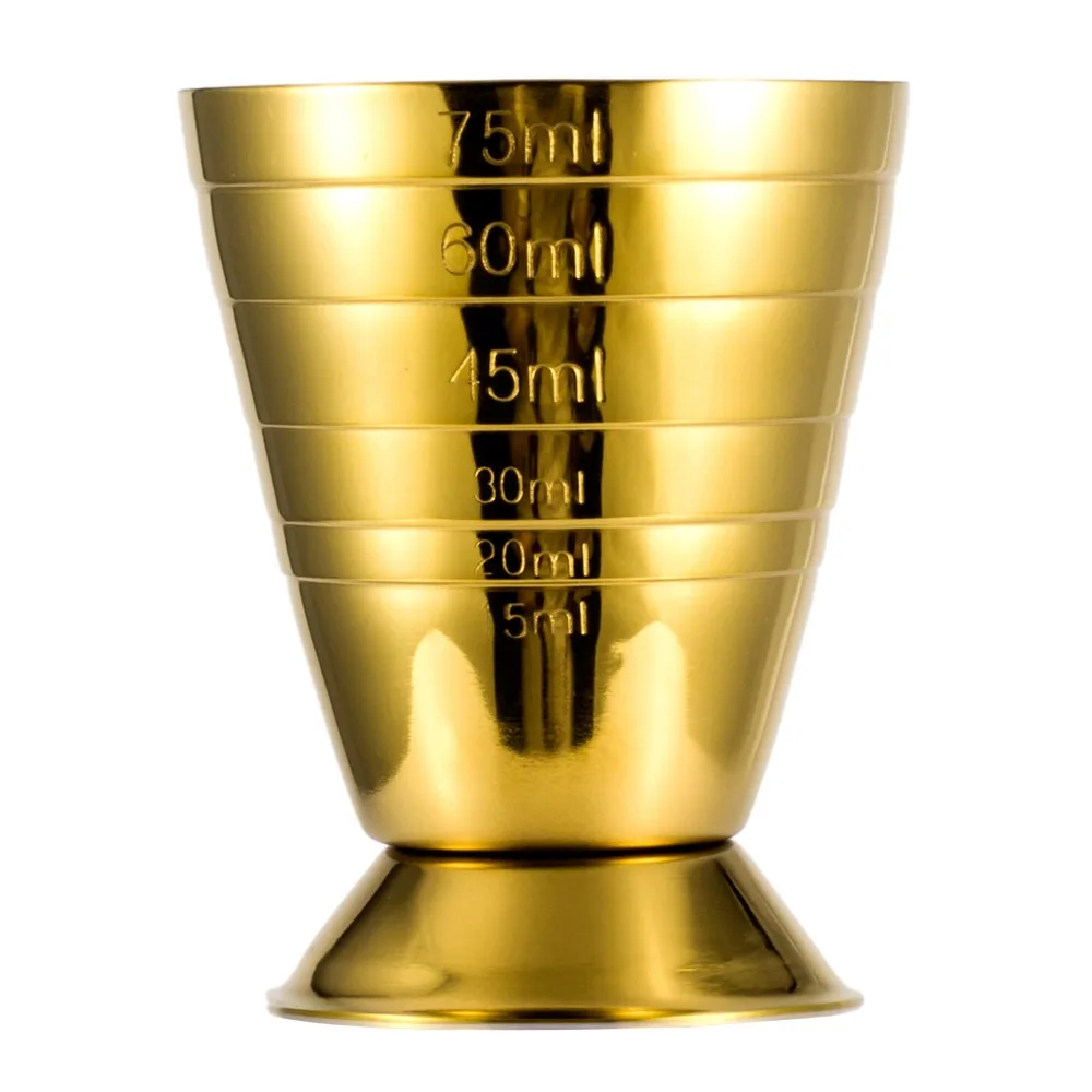 Creative Three Scales Measuring Wine Cup Stainless Steel Ounce Cup