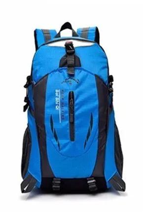 40л открытый альпинистский рюкзак водонепроницаемая Спортивная сумка рюкзак для путешествий рюкзаки для кемпинга походный рюкзак для мужчин и женщин походная сумка - Цвет: Синий цвет