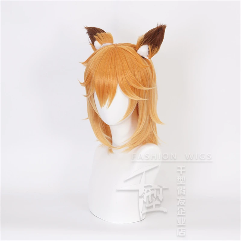 Аниме Sewayaki Kitsune no Senko-san Senko косплей костюм парик заколка для волос ухо головные уборы аксессуары Лолита Градиент с ушками