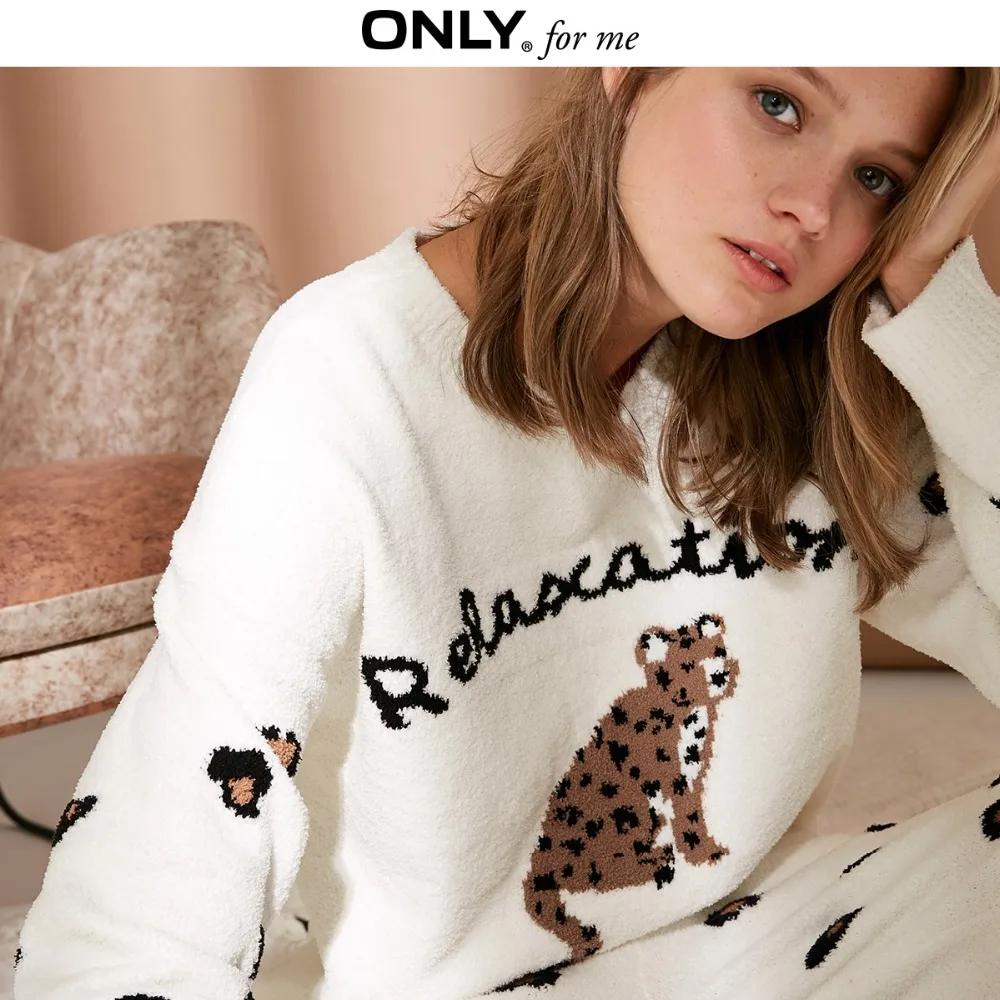 

ONLY Women's Fleece Knitted Pullover Soft fabric Sleepwear |118424509