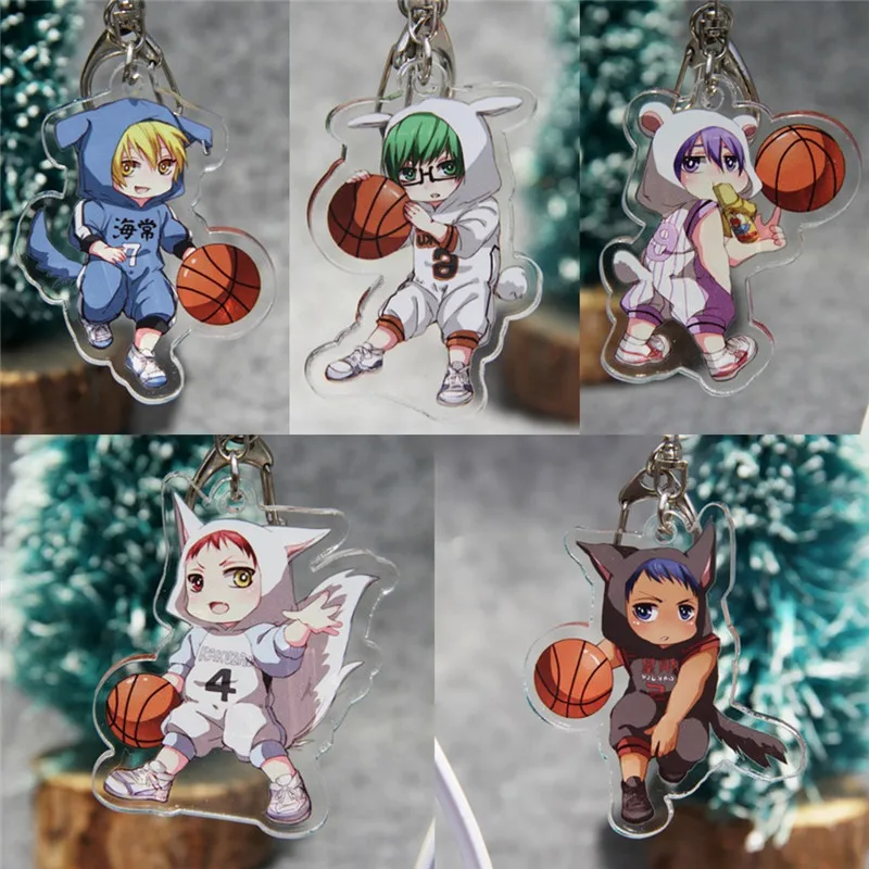 Wakamatsu Kousuke Kuroko No Basket Basketball Mini Figure Keychain 1.5/"