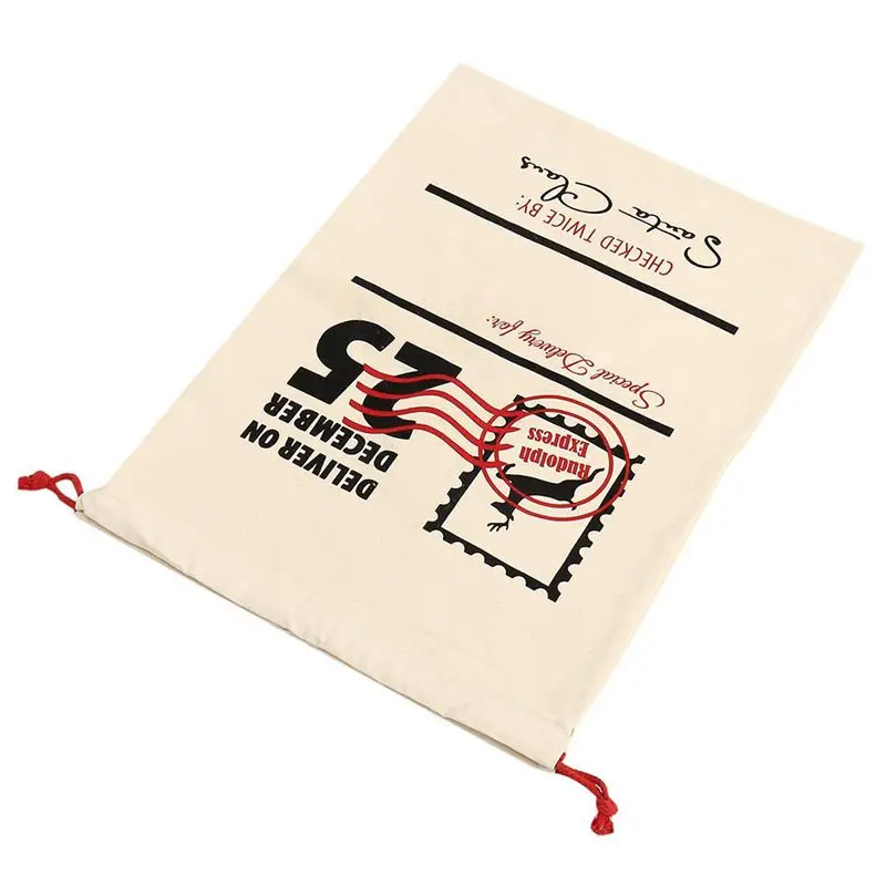 Винтаж рождественские подарочные сумки гессенской DIY подарочные пакеты подарок мешок чулок 50x70 см