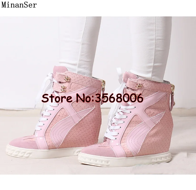 hidden platform ankle boots