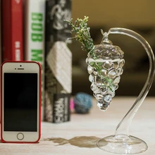 1 шт. креативная виноград подвесная гидропонная Цветочная ваза прозрачное стекло fbottle или домашнего интерьера OJ 2042