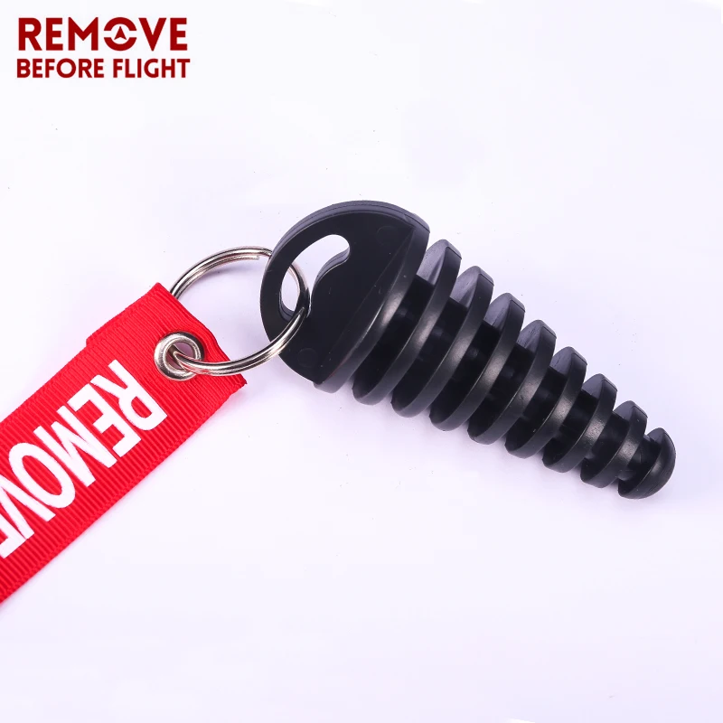 exhaust pipe plug remove before flight tag-BD