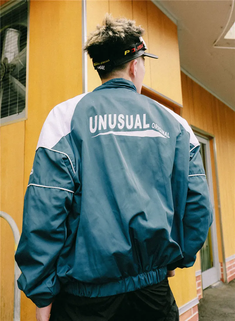 Vintage Color Block Patchwork Track Jackets 2