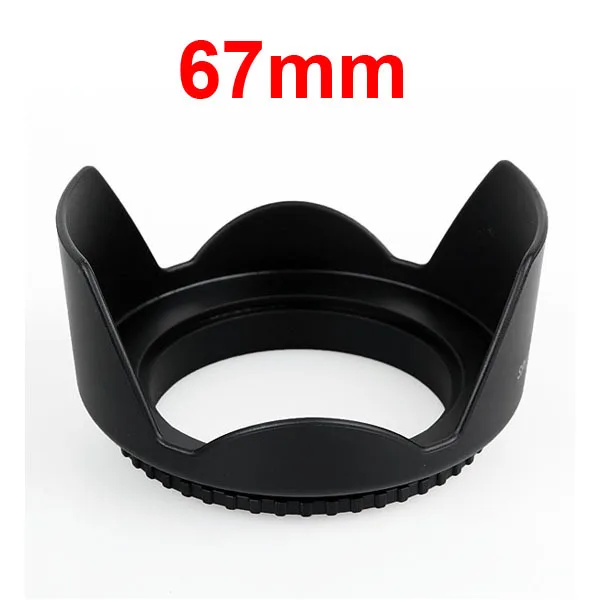 49mm 82mm 52mm 58mm 67mm Flower Petal Tulip Lens Hood Screw Mount for Canon nikon d5200 d5300