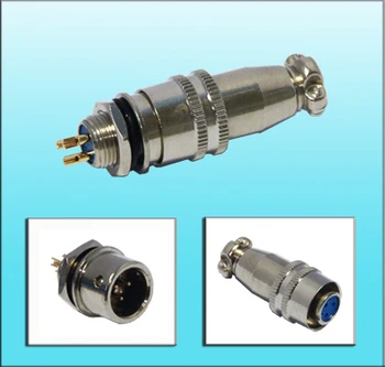 

1pc XS10 2pins 3pins 4pins 5pins 250V 3A 10mm Power Round Female Socket Male Plug In Aviation Spring Quick Connector