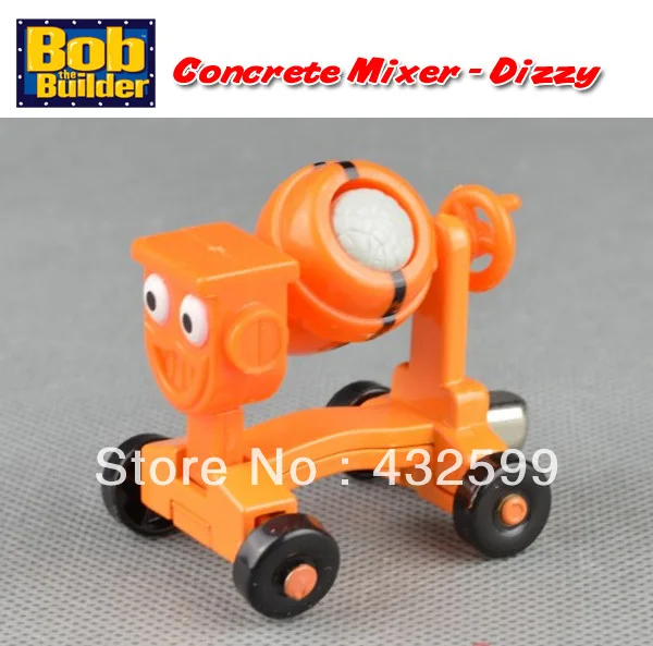 Brand New Bob The Builder Diecast Metal Vehicle Toys Orange Concrete Mixer Dizzy Loose In Stock