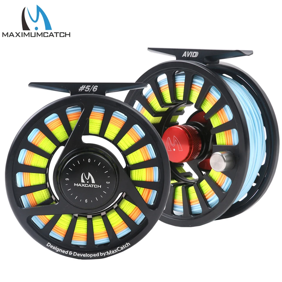 Maximumcatch 5/6WT Летающий рыболовный комплект 9FT Fly комплект тяг и Avid Pre-Spoled Fly Reel наряд