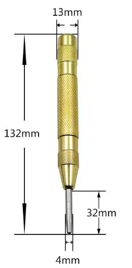 Автоматический центральный перфоратор, пружинный маркировочный штифт, пусковое отверстие, инструмент для дерева, металла, стекла, пресс, инструменты для маркера вмятин - Цвет: 3