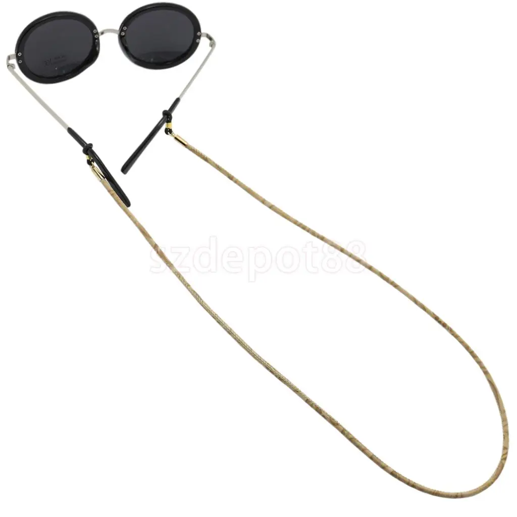 Eyeglasses Chain Sunglasses Rope Anti-slip PU Leather Spectacles String Holder Eyewear Reading Glasses Eyewear Cord 