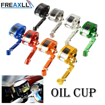 

FREAXLL Universal Motorcycle Brake Fluid Reservoir Clutch Tank Oil Fluid Cup+Support bracket FOR most more than 125cc motorcycle