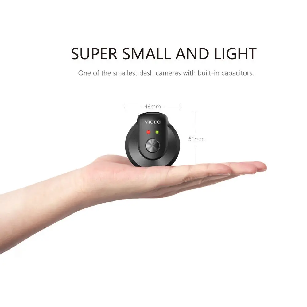 VIOFO WR1 Capacitor Wifi Full HD 1080P Car Dash Camera DVR Recorder Novatek Chip 160 Degree Angle With Cycled Recording Function
