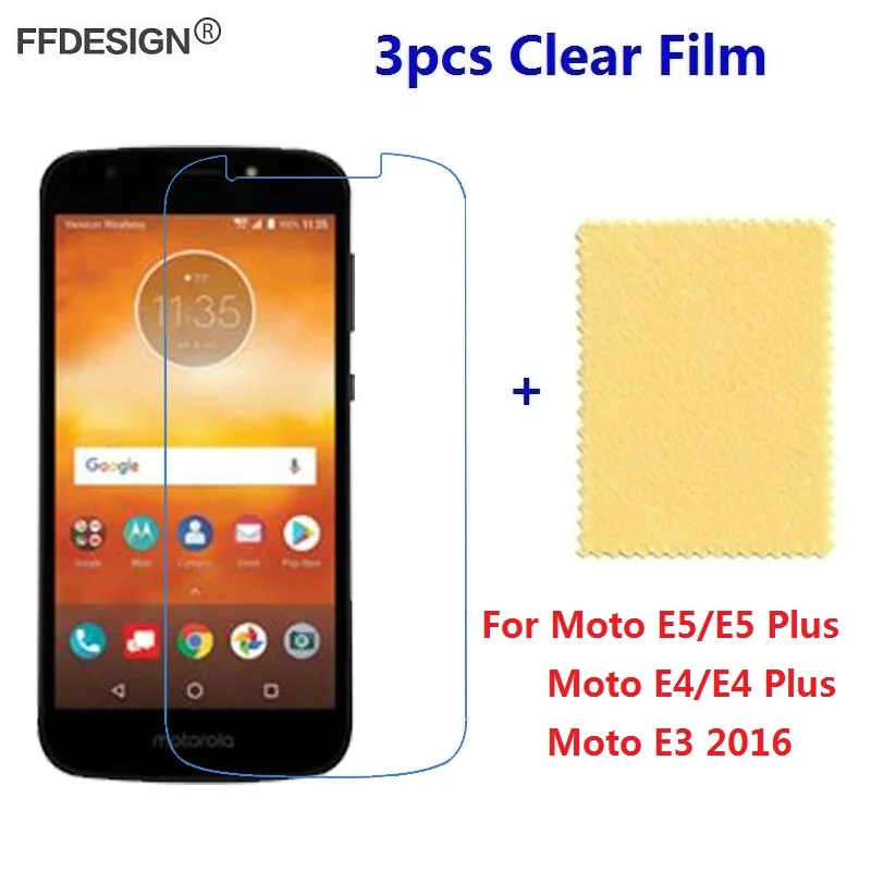 Защитная пленка для ЖК экрана Moto E5 E4 Plus E3 3 шт.|Защитные стёкла и плёнки| |