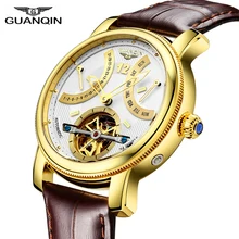 GUANQIN Design Watches Men Top Brand Luxury Watch Fashion Casual Automatic mechanical Watch Clocks Reloj Relogio masculino guanqin new fashion automatic watch top brand luxury mechanical watches men energy display leather calendar waterproof men watch