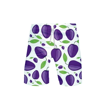 

Cool summer theme Harajuku 3D Fruit Pattern Men Beach Shorts Cool Fashion Leisure Trend Cute Style Summer Popular Casual Shorts