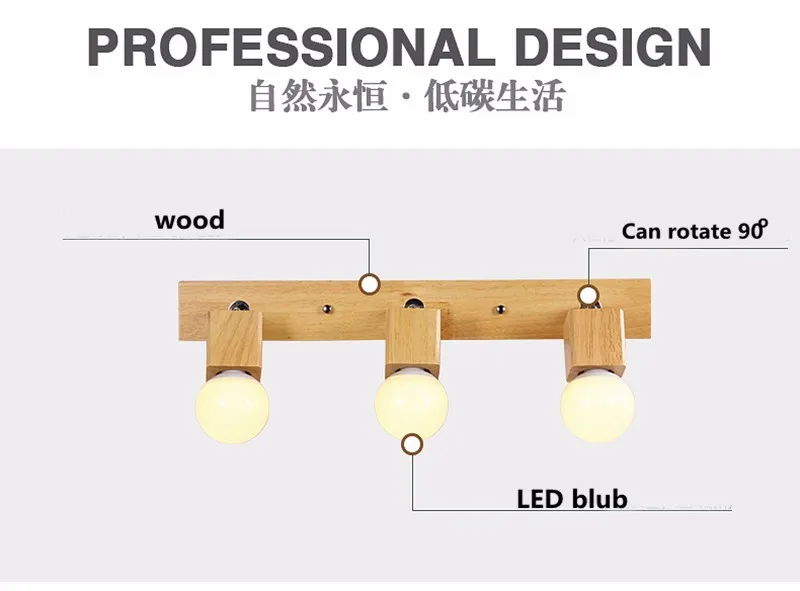 Современный настенный светильник, деревянный светодиодный, зеркальный, передний светильник, для ресторана, кофейни, гостиной, фоновый настенный декоративный светильник