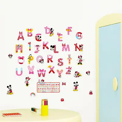 Theme ALPHABET Wall Stickers Cartoon 26 Letters Decals ABC School Kids Room Decor -in Wall Stickers from Home u0026 Garden on Aliexpress.com | Alibaba Group