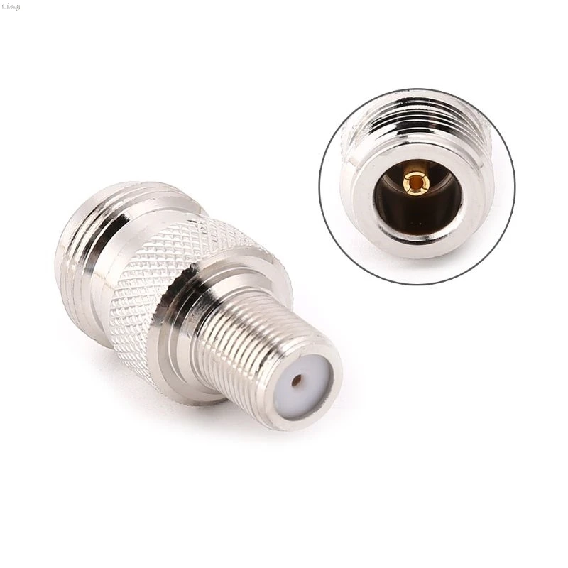 

F Type Female To N Type Female RF Connector Coaxial Converter Antenna Adapter Straight l29k