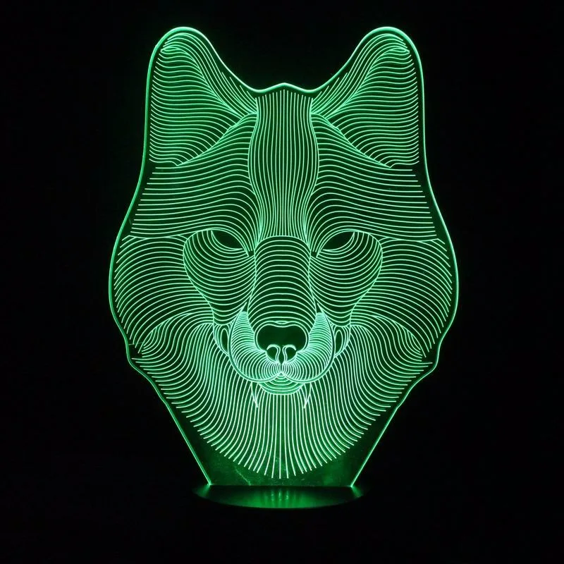 Светодиодная лампа с акриловой панелью 14 х20 см 7 цветов|3d led lamp|kids room lamproom lamp |