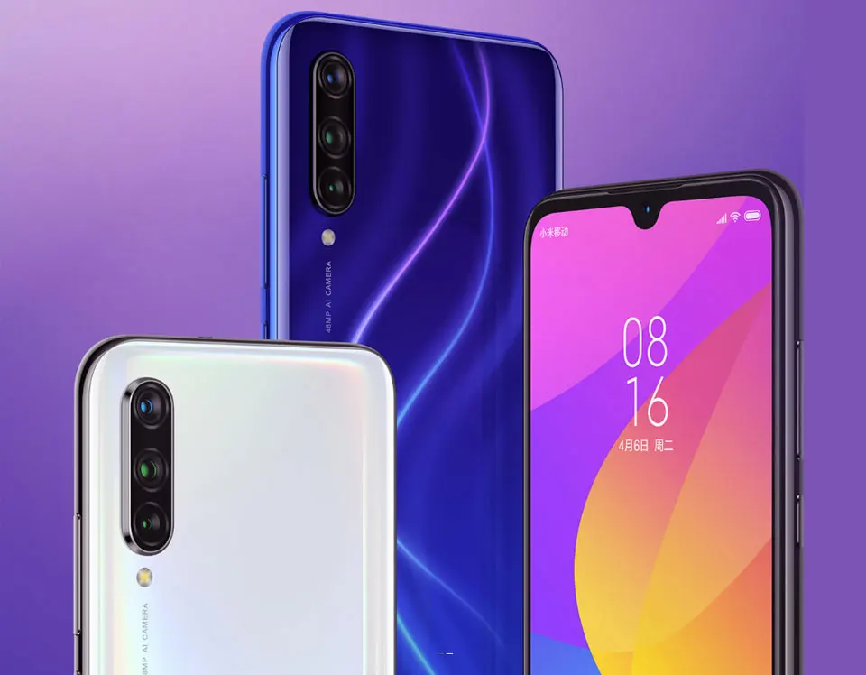 Xiaomi mi CC9E 64 ГБ 4 ГБ мобильный телефон Snapdragon 665 Восьмиядерный 4030 мАч задний три кадра 48+ 32 МП камера AMOLED экран mi UI 10