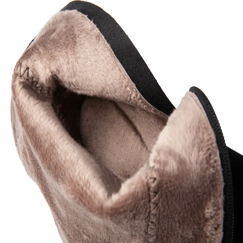 SKLFCXZY Autumn new design ladies and knee boots high heels comfortable lace water drill woman boots fashionable shoes women Women's Shoes