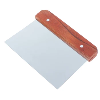 

Hardwood Handle Soap Cutter Straight Stainless Wax Dough Slicer Cake Tidily
