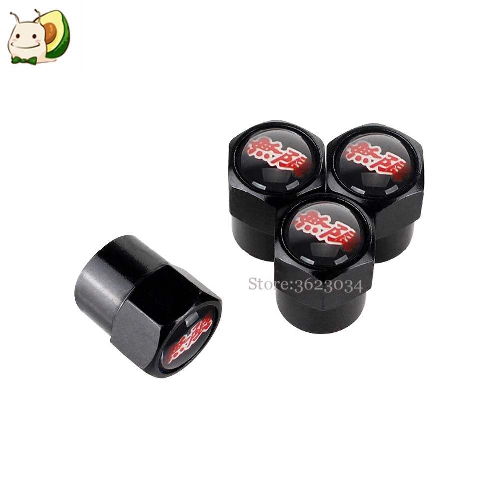 Tire Valve Caps Stem Cover High Quality Mugen Logo for Honda CRV Jazz