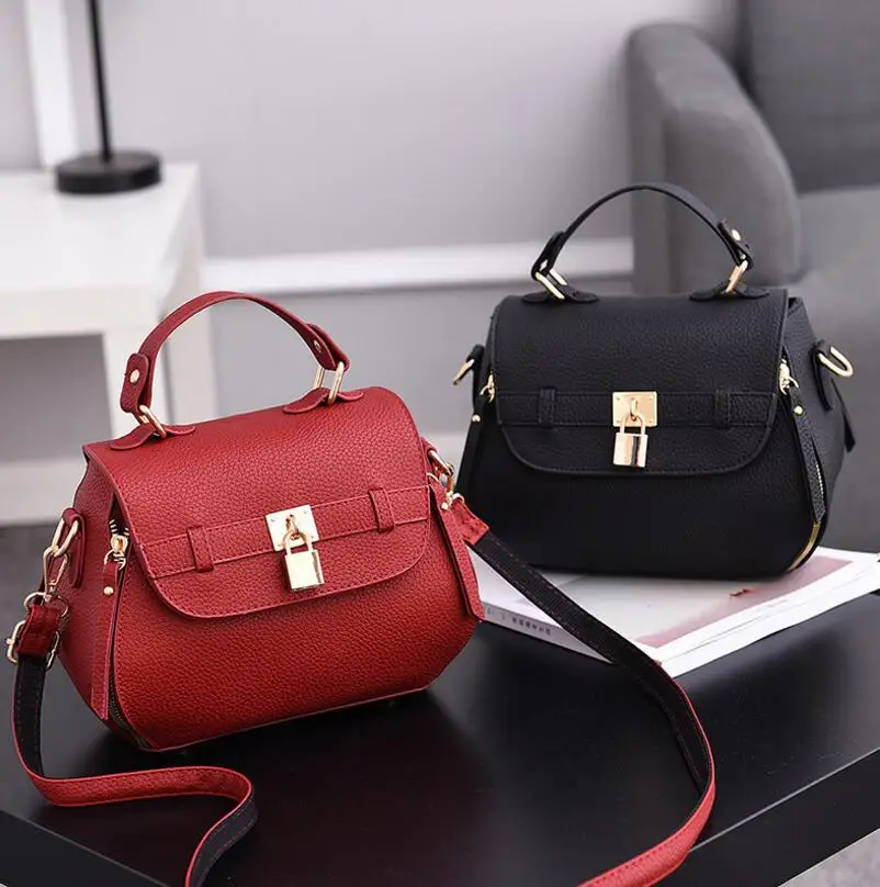 

New women's handbag Korean version of the simple small square bag trend shoulder Messenger bag