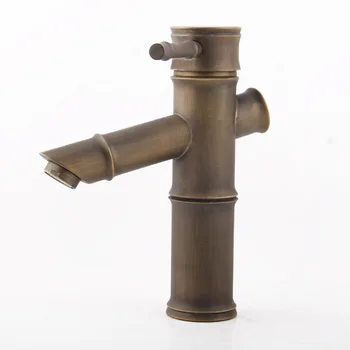 

Bathroom Vessel Sink Vanity Top Lavatory Basin Antique Faucet Brass Classic Mixer Tap