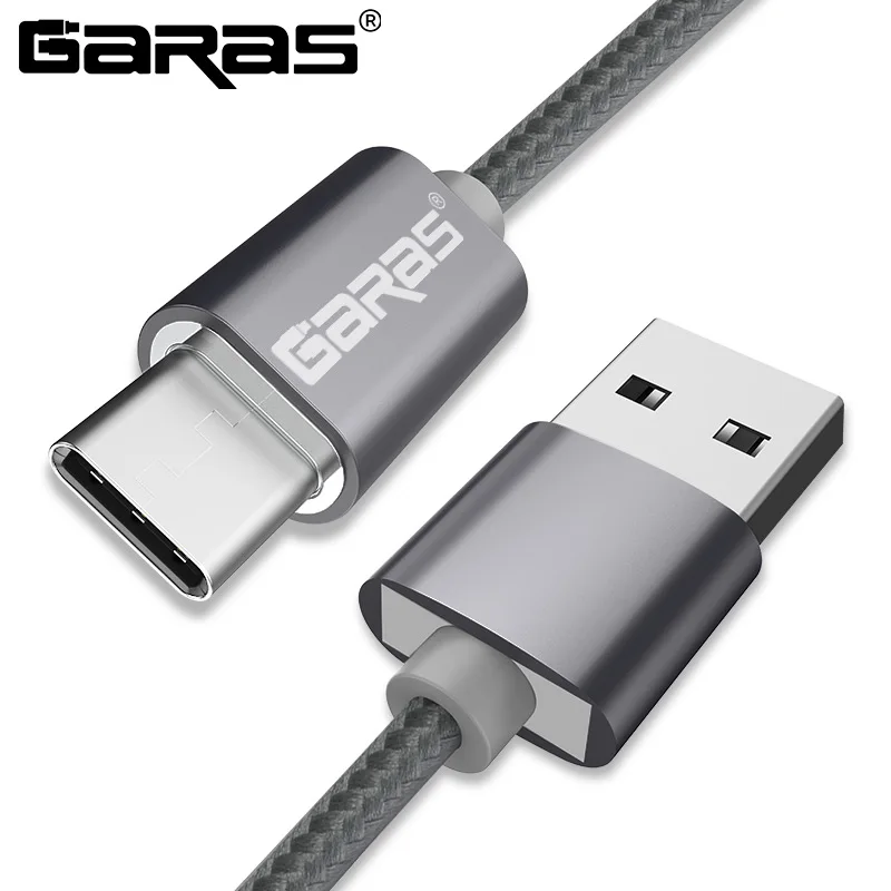 جرس QC3.0 USB نوع C كابل 3A سريع شاحن/كابل بيانات C نوع لهواوي/Xiaomi/سامسونج USB C سريعة شاحن الهاتف المحمول كابل