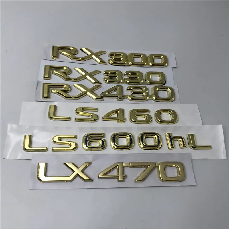 Серебряный/золотой для Lexus LS300 RX300 GS300 LS400 RX330 RX350 RX430 LS460 LS600hl эмблема задней загрузки