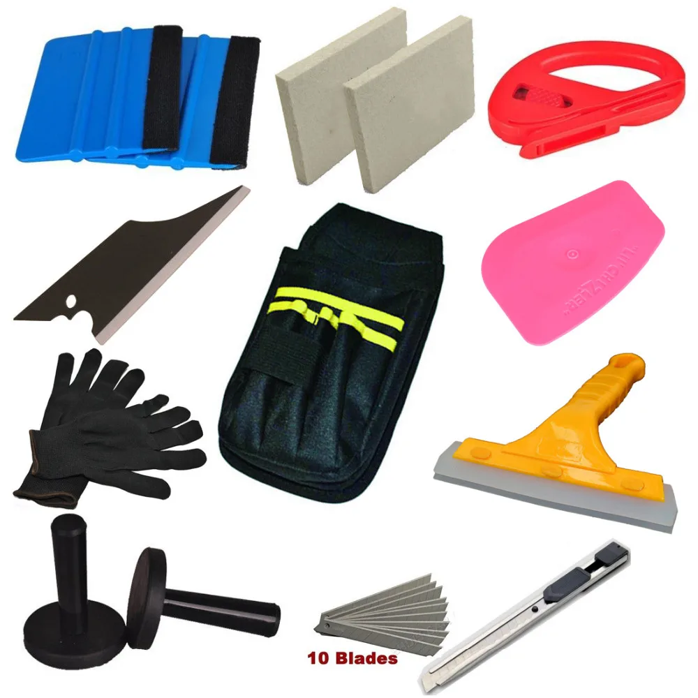 Combo Pro Tool kits Car Vinyl Wrap Squeegee Tools Sticker Decals Installationin Scraper from